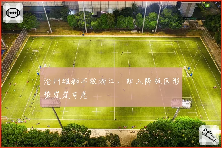 沧州雄狮不敌浙江,跌入降级区形势岌岌可危